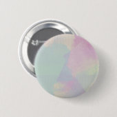 Hydrangea-Serie Wasserfarben-Abstrakt Opal Button (Vorne & Hinten)