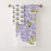 Hydrangea-Shades von Violetblau Badhandtuch Set (Insitu)