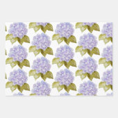 Hydrangea-Shades von Violetblau Geschenkpapier Set (Vorderseite 2)