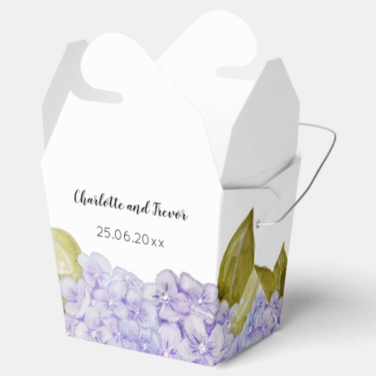 Hydrangea-Shades von Violetblau Geschenkschachtel (Geöffnet)