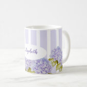 Hydrangea-Shades von Violetblau Kaffeetasse (VorderseiteRechts)
