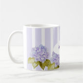 Hydrangea-Shades von Violetblau Kaffeetasse (Links)