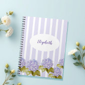 Hydrangea-Shades von Violetblau Notizblock