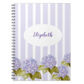 Hydrangea-Shades von Violetblau Notizblock (Vorderseite)