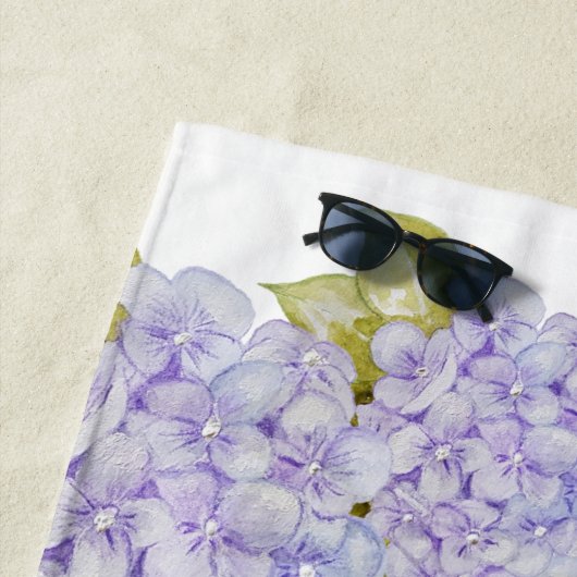 Hydrangea-Shades von Violetblau Strandtuch (Beispiel)