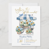 Hydrangea Sonnenblume Sie ist von der Market Brida Einladung (Vorderseite)