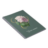 Hydrangea Spiral Foto Notebook Notizblock (Rechte Seite)