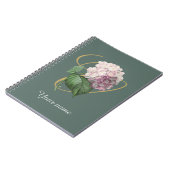 Hydrangea Spiral Foto Notebook Notizblock (Linke Seite)