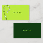 Hydrangea Sprig Business Card Visitenkarte (Vorne/Hinten)
