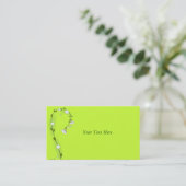 Hydrangea Sprig Business Card Visitenkarte (Stehend Vorderseite)