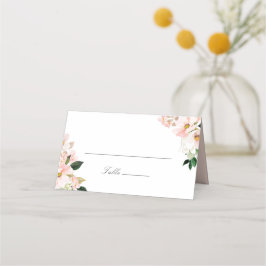 Hydrangea Spring Blossom Blush Pink Blumenzehen Platzkarte