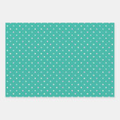 Hydrangea Spring Türkis & Pink Geschenkpapier Set (Vorderseite 3)