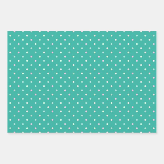 Hydrangea Spring Türkis & Pink Geschenkpapier Set (Vorderseite 3)