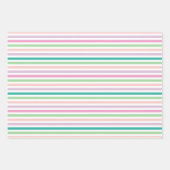 Hydrangea Spring Türkis & Pink Geschenkpapier Set (Vorderseite 2)