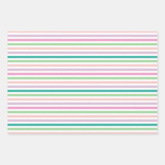 Hydrangea Spring Türkis & Pink Geschenkpapier Set (Vorderseite 2)