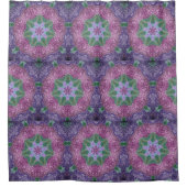 Hydrangea Star Pattern Duschvorhang (Vorderseite)