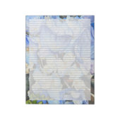 Hydrangea Stationary 8,5" x 11" Lined Note Pad Notizblock (Rotiert)