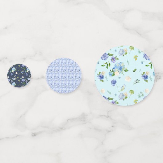 Hydrangea Table Confetti Dekoration Konfetti (Rückseiten)