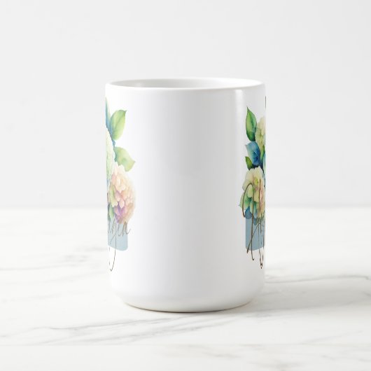 Hydrangea-Tasse Kaffeetasse (Mittel)