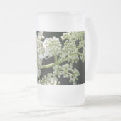 Hydrangea-Tasse Mattglas Bierglas (VorderseiteRechts)