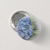 Hydrangea-Taste für Gastgeschenke Hochzeiten Button (Vorne & Hinten)