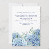 Hydrangea-Taufe Einladung (Rückseite)