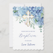 Hydrangea-Taufe Einladung (Vorderseite)