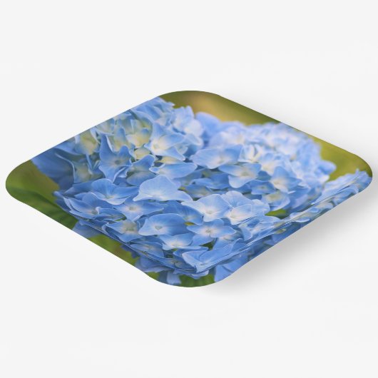 Hydrangea Tellers Party Pappteller (Gewinkelt)