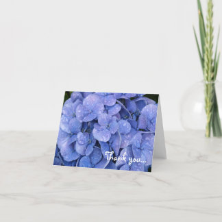 Hydrangea Thank You notecard Dankeskarte