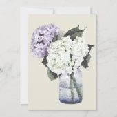 Hydrangea-Träume Einladung (Rückseite)