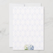 Hydrangea Trellis Babydusche Einladung (Rückseite)