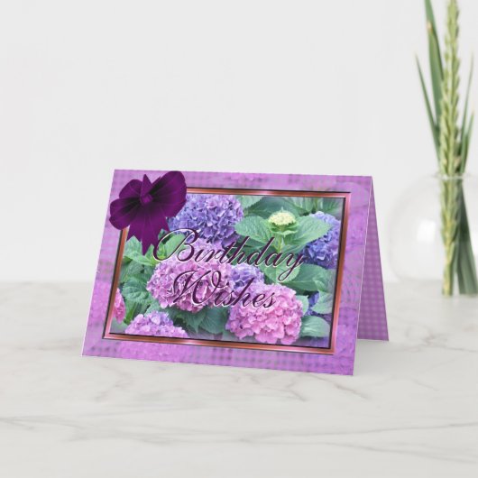 Hydrangea- u. Bogenkarten fertigen für jede Karte (Vorderseite)