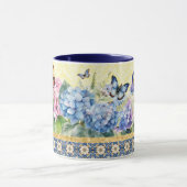 Hydrangea und Butterfly-Tasse Tasse (Zentrum)