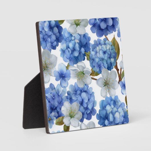 Hydrangea und Cherry Bloom Fotoplatte (Vorderseite)