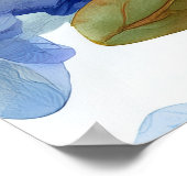 Hydrangea und Cherry Bloom Poster (Ecke)