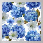 Hydrangea und Cherry Bloom Poster (Vorne)