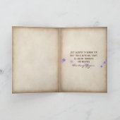 Hydrangea und der Königin-Anne Spitzeblumenstrauß Karte (Innenseite)