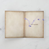 Hydrangea und Königin Anne's Lace-Bouquet in Vase Karte (Innenseite)