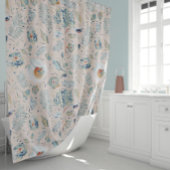 Hydrangea und Peony Floral Muster Duschvorhang