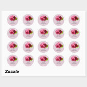 Hydrangea und Rose Vielen Dank Sticker (Blatt)