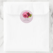 Hydrangea und Rose Vielen Dank Sticker (Tasche)