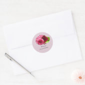 Hydrangea und Rose Vielen Dank Sticker (Umschlag)