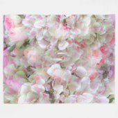 Hydrangea und Rose - Vintages Bouquet in Öl Fleecedecke (Vorderseite (Horizontal))
