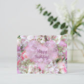 Hydrangea und Rose - Vintages Bouquet in Öl Postkarte (Stehend Vorderseite)