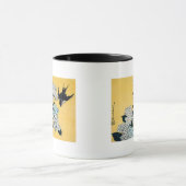 Hydrangea und Swallow, Hokusai, Ukiyo-e Tasse (Zentrum)