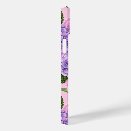 Hydrangea und Torfmuster Case-Mate iPhone Hülle (Rückseite / Rechts)