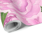 Hydrangea und Torfmuster Geschenkpapier (Rolleneckpunkt)