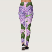 Hydrangea und Torfmuster Leggings (Rückseite)