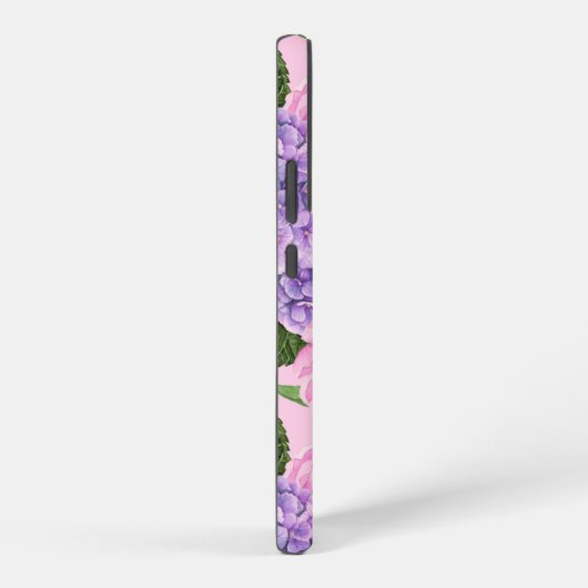 Hydrangea und Torfmuster Samsung Galaxy Hülle (Rechte Seite)