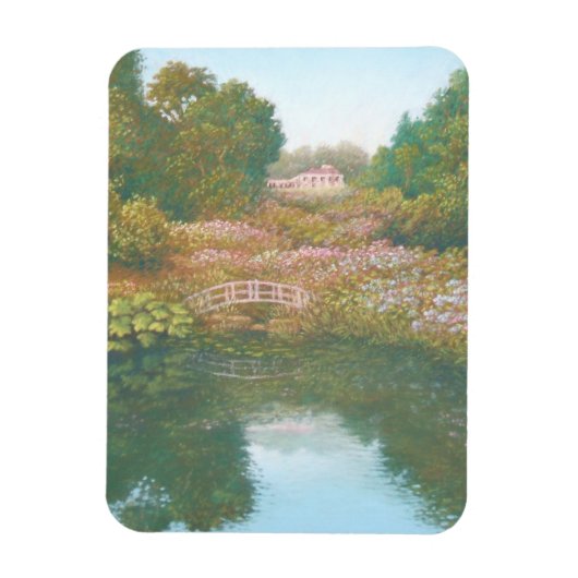 Hydrangea Valley, Trebah Cornwall Foto Magnet (Vertikal)